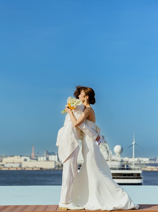 憧れドレスで過ごす、みなとみらい最旬ウエディング　レポート