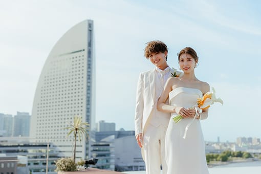 憧れドレスで過ごす、みなとみらい最旬ウエディング　レポート