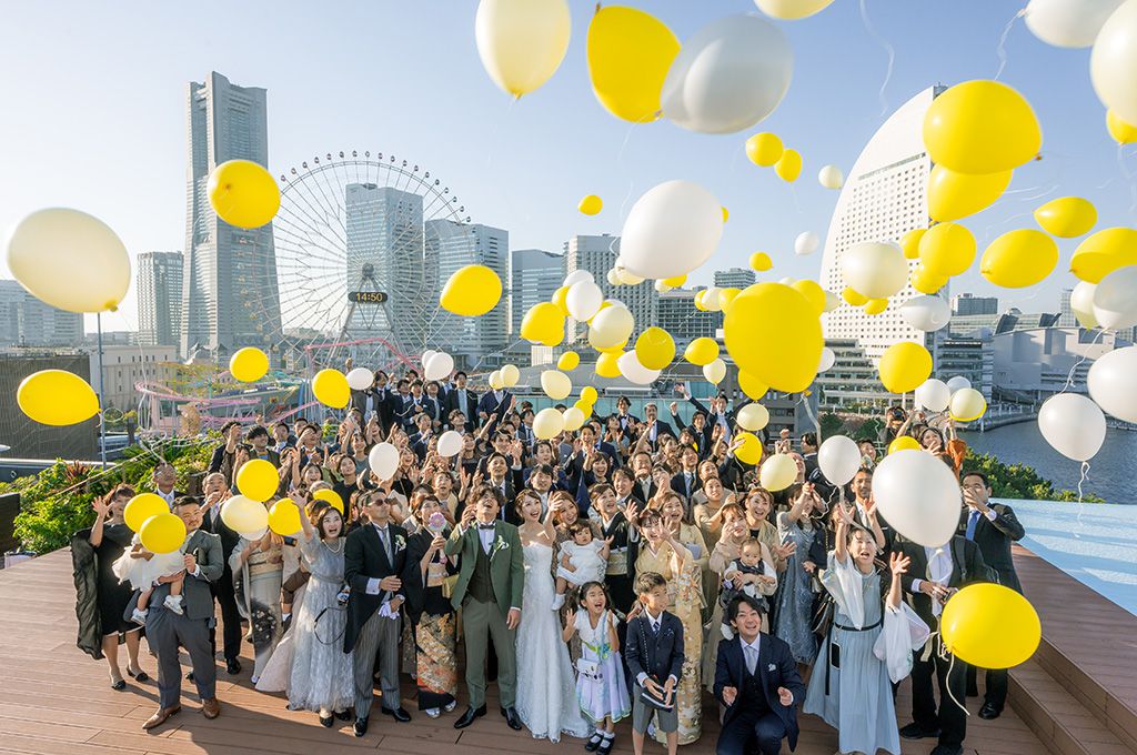 みなとみらいの絶景×おふたりらしい演出に乗せて未来へ出航！　レポート
