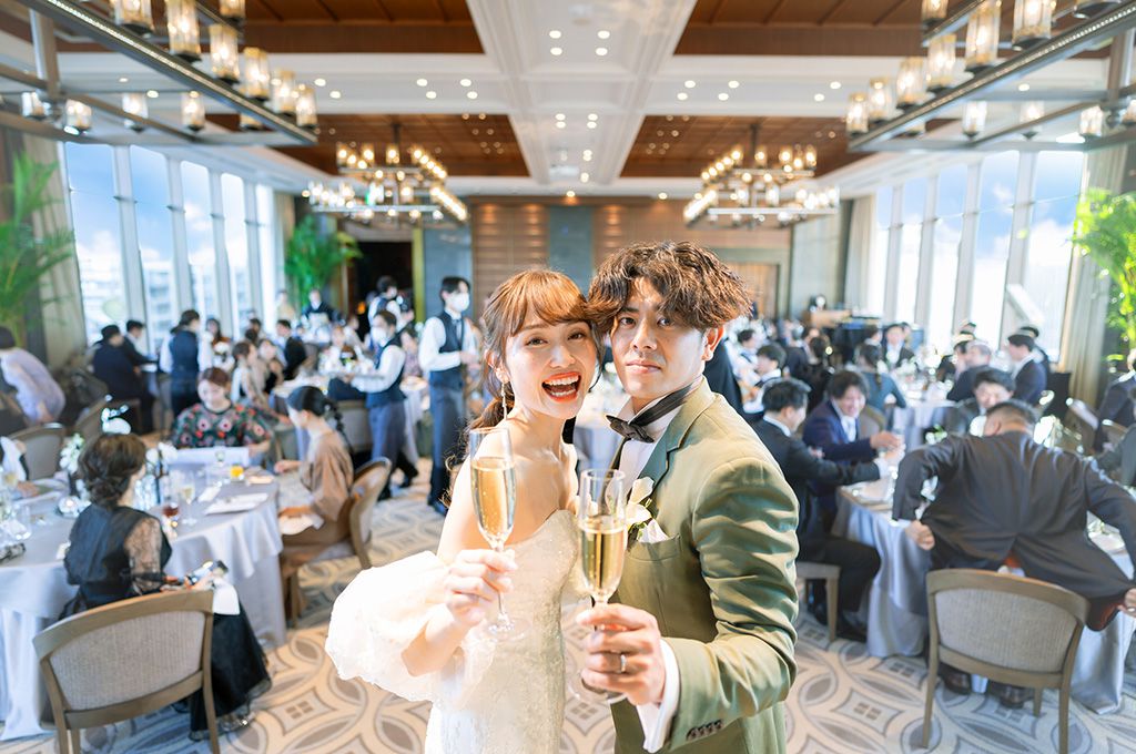 みなとみらいの絶景×おふたりらしい演出に乗せて未来へ出航！　レポート
